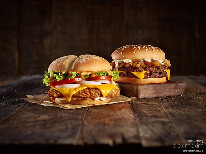Food photo retouching